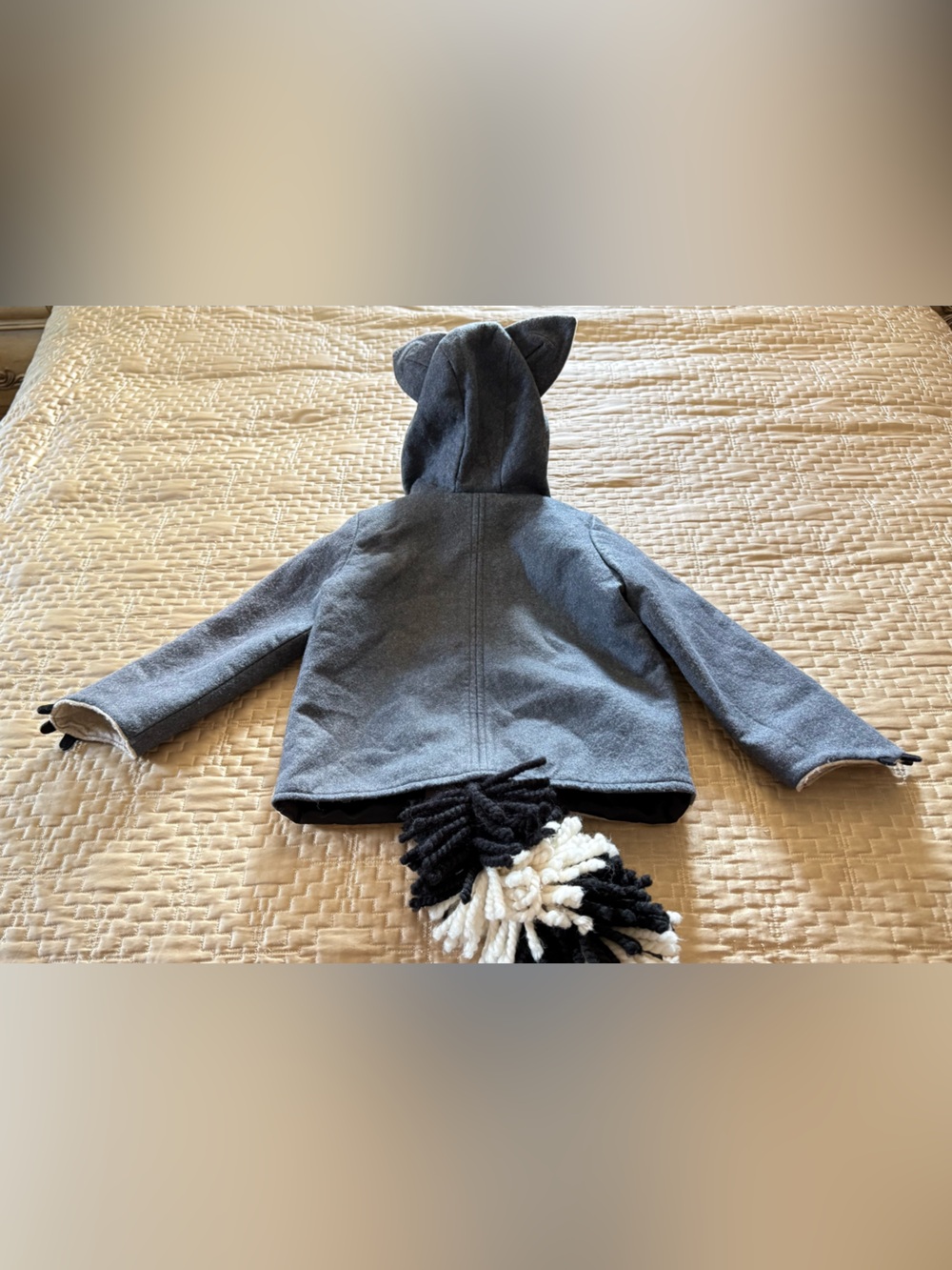 Little Goodall Unisex Wool-blend Rowdy Raccoon  Coat
Size 4T - Picture 3 of 8